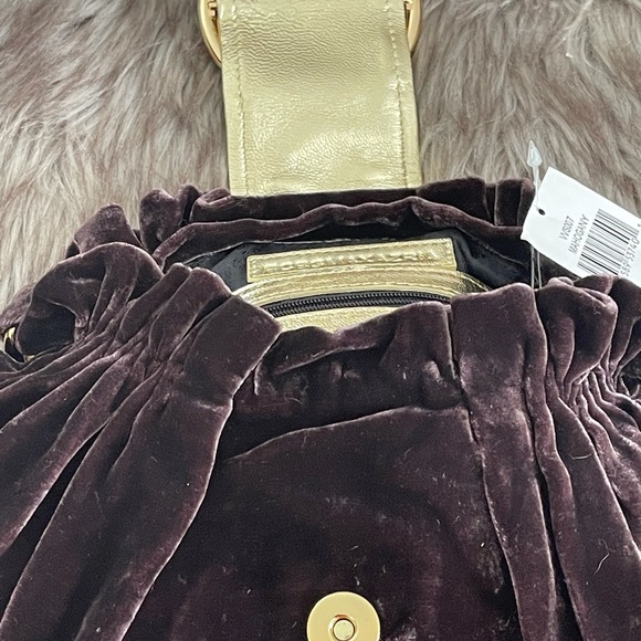 BCBGMaxAzria Velvet and Leather Handbag NWT - Picture 5 of 8